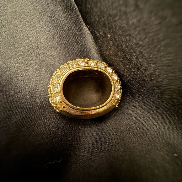 GODIVA Charm Bedazzled with CZ NOT A RING (Looks Vintage) - Picture 7 of 10